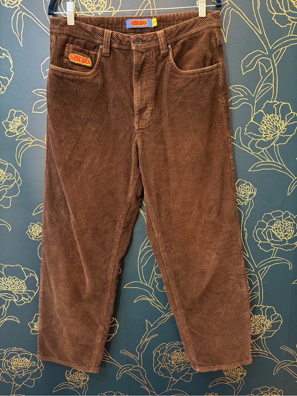 EMPYRE chunky straight leg CORDUROY pants chocolate 30 us10